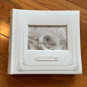🎄Rowhouse White Leather Wedding 4x6 Photo Album